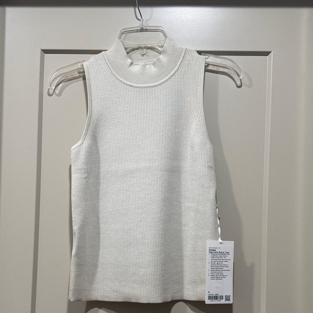 Lululemon Ribbed Wool Silk Blend Tank